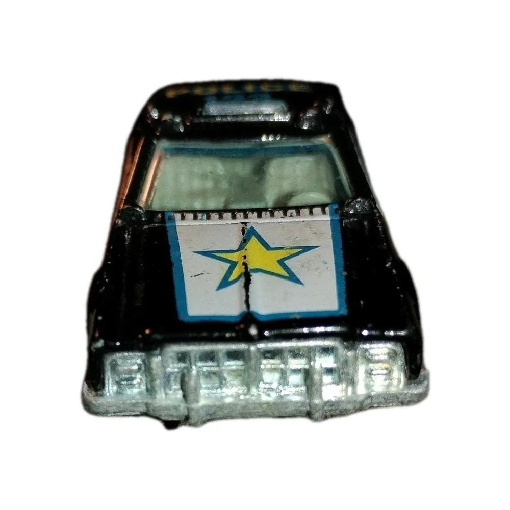HOT WHEELS 7 SPOKE POLICE CAR 123 MALAYSIA 1977 